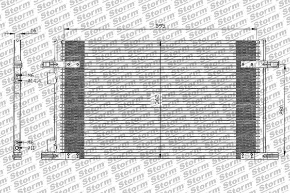 Storm 88016 - Конденсатор, кондиціонер autozip.com.ua