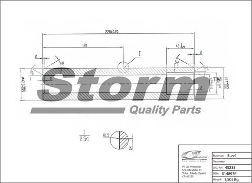 Storm F4870 - Підвіска, стійка валу autozip.com.ua