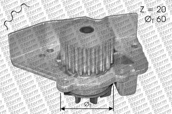 Storm PA10589 - Водяний насос autozip.com.ua