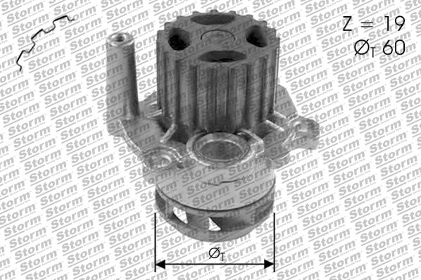 Storm PA12368 - Водяний насос autozip.com.ua