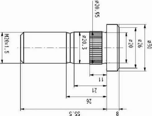 S-TR 40408 - Болт кріплення колеса autozip.com.ua