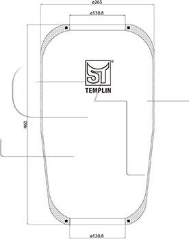 ST-Templin 04.060.6006.190 - Кожух пневматичної ресори autozip.com.ua