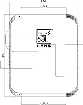 ST-Templin 04.060.6006.140 - Кожух пневматичної ресори autozip.com.ua