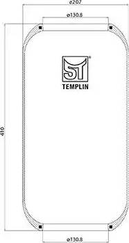 ST-Templin 04.060.6006.700 - Кожух пневматичної ресори autozip.com.ua