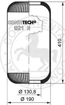 ST-Templin 04.010.6100.350 - Кожух пневматичної ресори autozip.com.ua