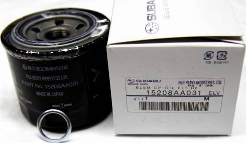 Subaru 15208AA031 - Масляний фільтр autozip.com.ua