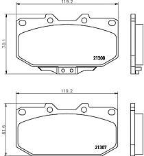 Subaru 26296AE120 - Гальмівні колодки, дискові гальма autozip.com.ua