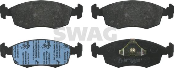 Swag 50 91 6021 - Гальмівні колодки, дискові гальма autozip.com.ua