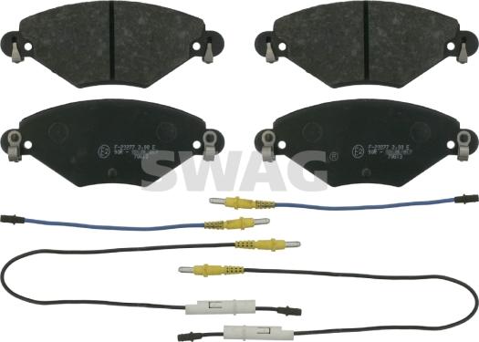 Swag 64 91 6417 - Гальмівні колодки, дискові гальма autozip.com.ua