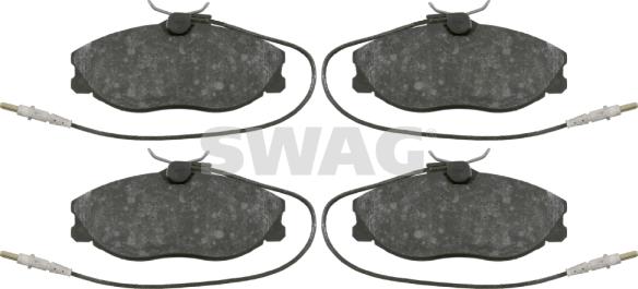 Swag 62 91 6431 - Гальмівні колодки, дискові гальма autozip.com.ua