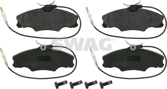 Swag 62 91 6221 - Гальмівні колодки, дискові гальма autozip.com.ua