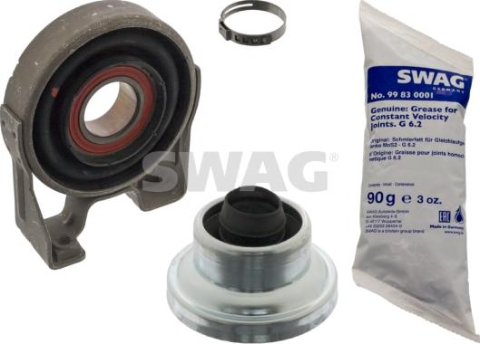 Swag 30 10 0590 - Ремонтний комплект, проміжний підшипник карданного валу autozip.com.ua