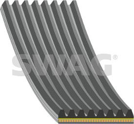 Swag 33 10 9662 - Поліклиновий ремінь autozip.com.ua