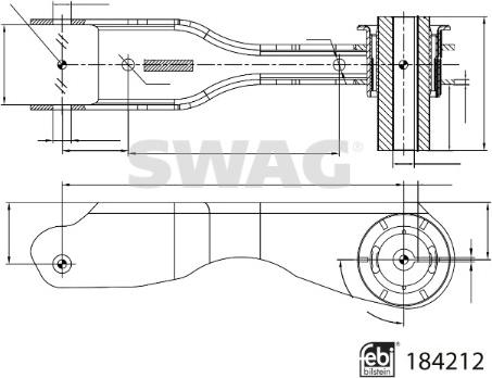 Swag 33 10 9311 - Важіль незалежної підвіски колеса autozip.com.ua