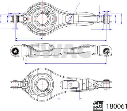 Swag 33 10 6369 - Важіль незалежної підвіски колеса autozip.com.ua