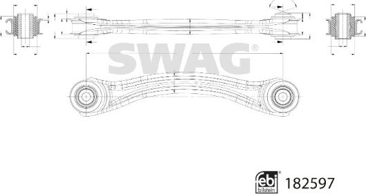 Swag 33 10 8673 - Важіль незалежної підвіски колеса autozip.com.ua