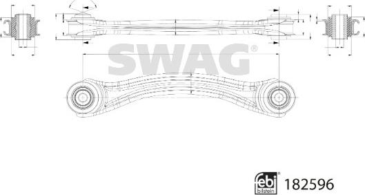 Swag 33 10 8672 - Важіль незалежної підвіски колеса autozip.com.ua