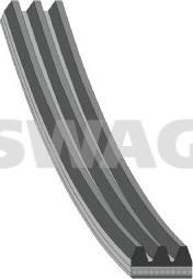 Swag 33 10 8816 - Поліклиновий ремінь autozip.com.ua