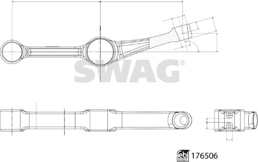 Swag 33 10 3588 - Важіль незалежної підвіски колеса autozip.com.ua