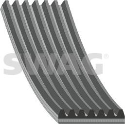 Swag 33 11 0728 - Поліклиновий ремінь autozip.com.ua