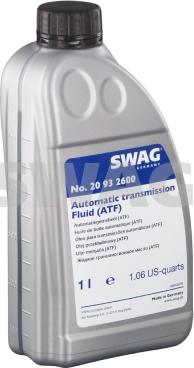 Swag 20 93 2600 - Масло автоматичної коробки передач autozip.com.ua