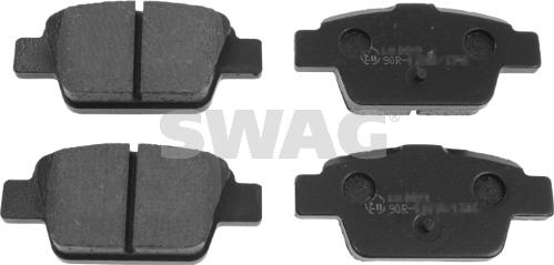 Swag 70 91 6556 - Гальмівні колодки, дискові гальма autozip.com.ua