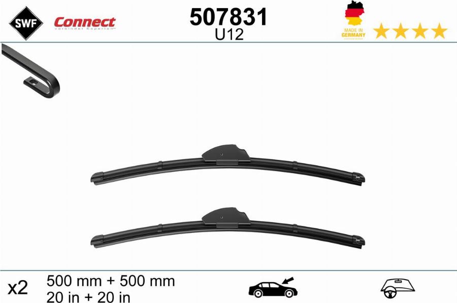 SWF 507831 - Щітка склоочисника autozip.com.ua