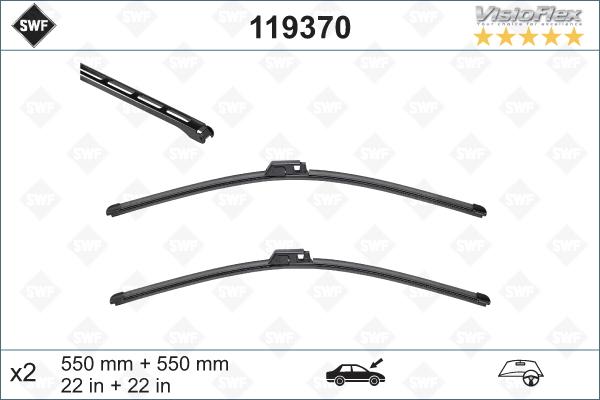 SWF 119370 - Щітка склоочисника autozip.com.ua