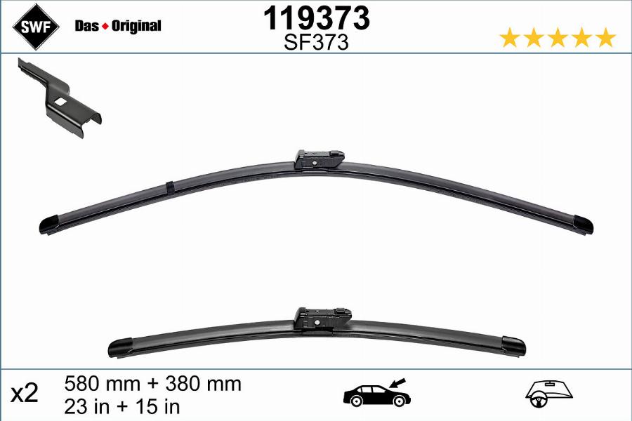 SWF 119373 - Щітка склоочисника autozip.com.ua