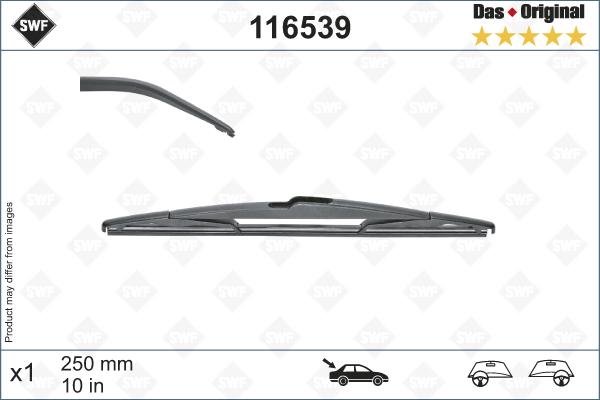 SWF 116539 - Щітка склоочисника autozip.com.ua
