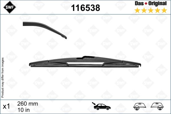 SWF 116538 - Щітка склоочисника autozip.com.ua