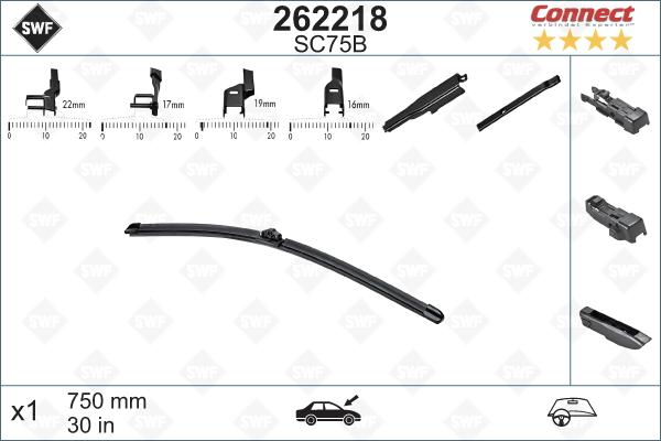 SWF 262218 - Щітка склоочисника autozip.com.ua