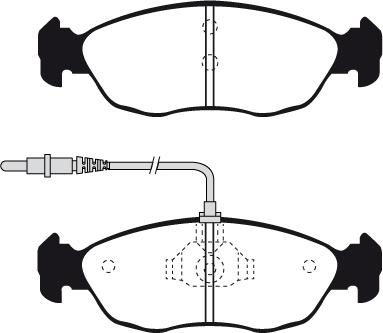 Lucas Electrical 6111042 - Гальмівні колодки, дискові гальма autozip.com.ua