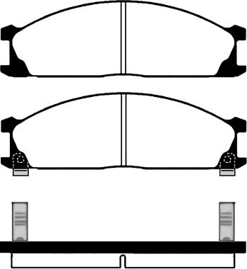 BENDIX 572373 - Гальмівні колодки, дискові гальма autozip.com.ua