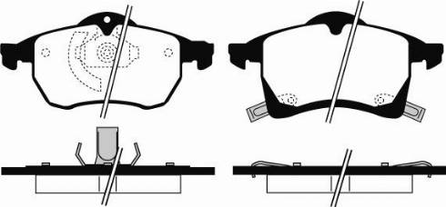 DJ Parts BP1278 - Гальмівні колодки, дискові гальма autozip.com.ua