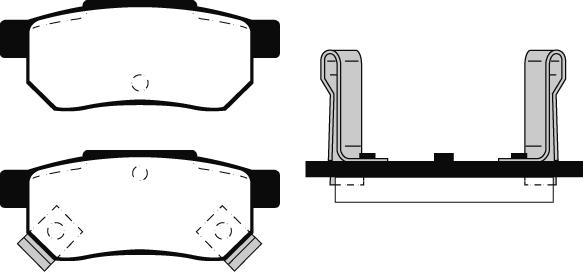 BENDIX 572136B - Гальмівні колодки, дискові гальма autozip.com.ua