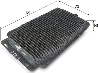 Tecneco Filters AB109 - Фільтр, повітря у внутрішній простір autozip.com.ua