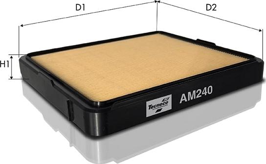 Tecneco Filters AM240 - Повітряний фільтр autozip.com.ua