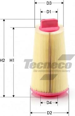 Tecneco Filters AR9680 - Повітряний фільтр autozip.com.ua