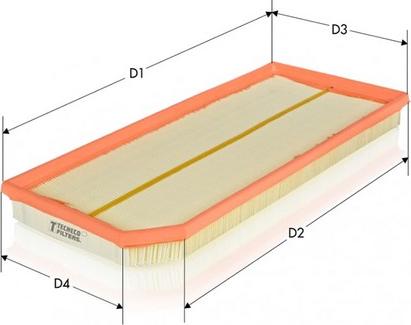 Tecneco Filters AR9041PM - Повітряний фільтр autozip.com.ua