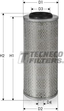 Tecneco Filters AR556-I - Повітряний фільтр autozip.com.ua