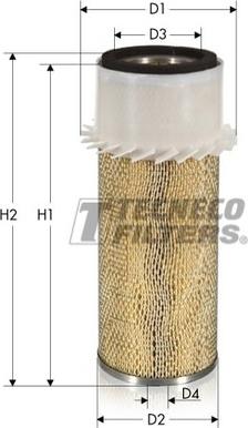 Tecneco Filters AR496-I - Повітряний фільтр autozip.com.ua