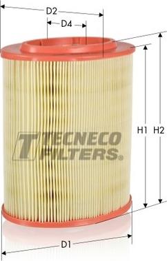 Tecneco Filters AR223-OV - Повітряний фільтр autozip.com.ua