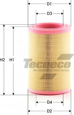 Tecneco Filters AR155 - Повітряний фільтр autozip.com.ua