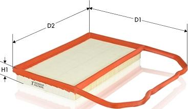 Tecneco Filters AR1656PM - Повітряний фільтр autozip.com.ua