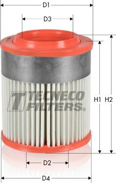 Tecneco Filters AR1652/1 - Повітряний фільтр autozip.com.ua
