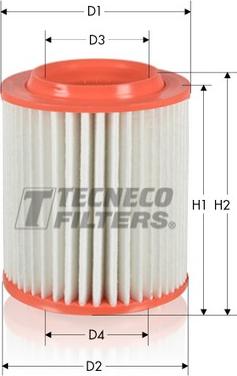 Tecneco Filters AR1652 - Повітряний фільтр autozip.com.ua