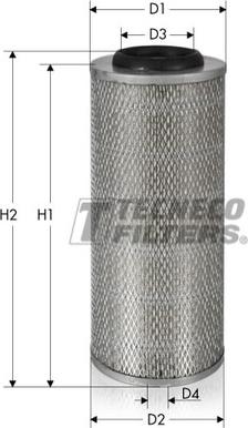 Tecneco Filters AR543-I - Повітряний фільтр autozip.com.ua