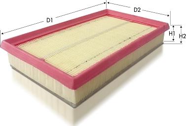 Tecneco Filters AR1720PMS - Повітряний фільтр autozip.com.ua