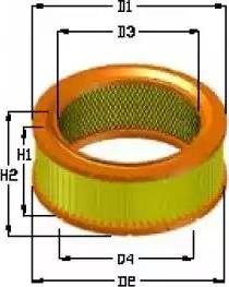 Tecneco Filters AR838 - Повітряний фільтр autozip.com.ua